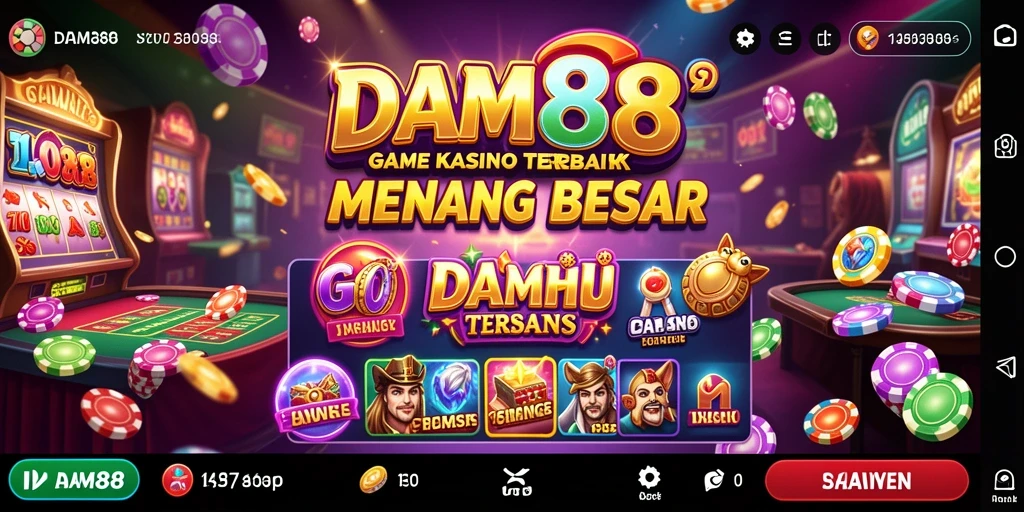 Screenshot utama DAM88 menampilkan gameplay Kasino yang menarik.