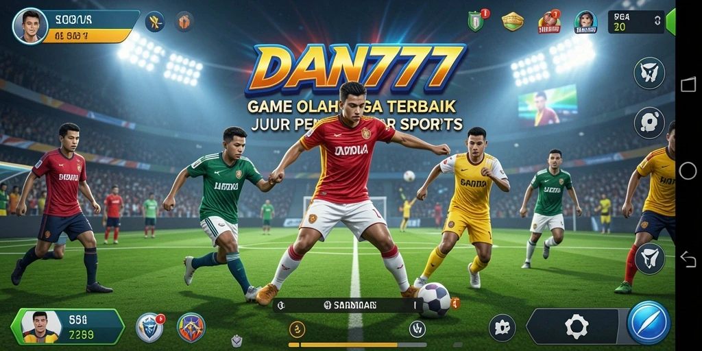 Tampilan gameplay seru DAN777 dengan aksi olahraga yang mendebarkan.