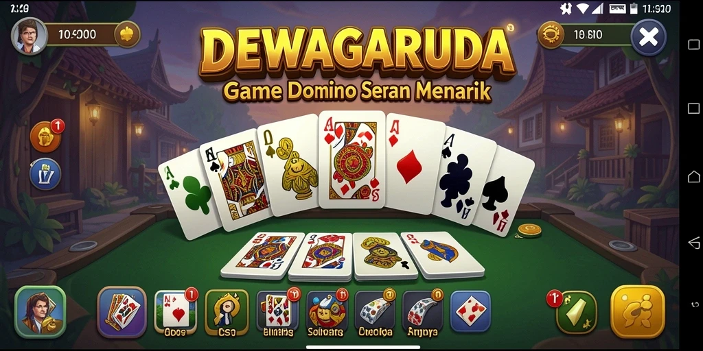 Tampilan menarik dari gameplay DEWAGARUDA.