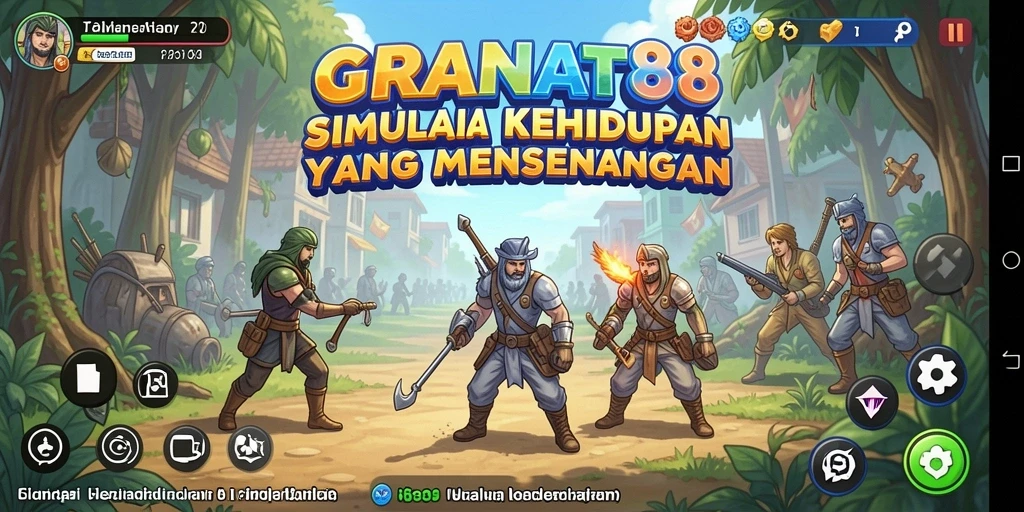 Screenshot gameplay GRANAT88 menampilkan momen interaksi sosial yang menarik.