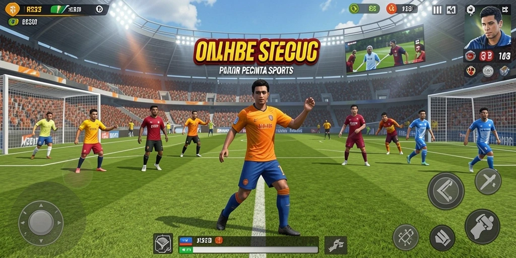 Screenshot gameplay RR33 yang menampilkan aksi olahraga yang mendebarkan.