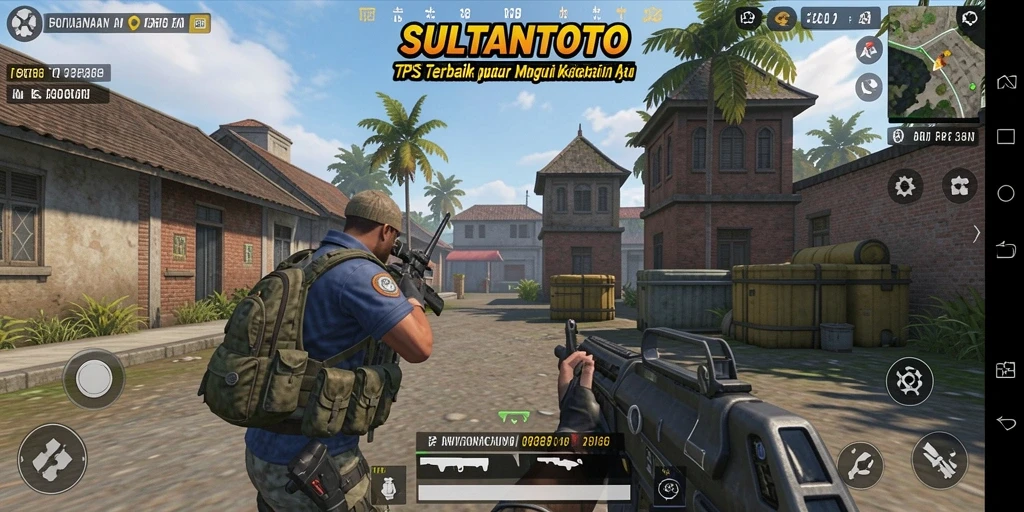 Gameplay SULTANTOTO menunjukkan aksi menegangkan dalam TPS.